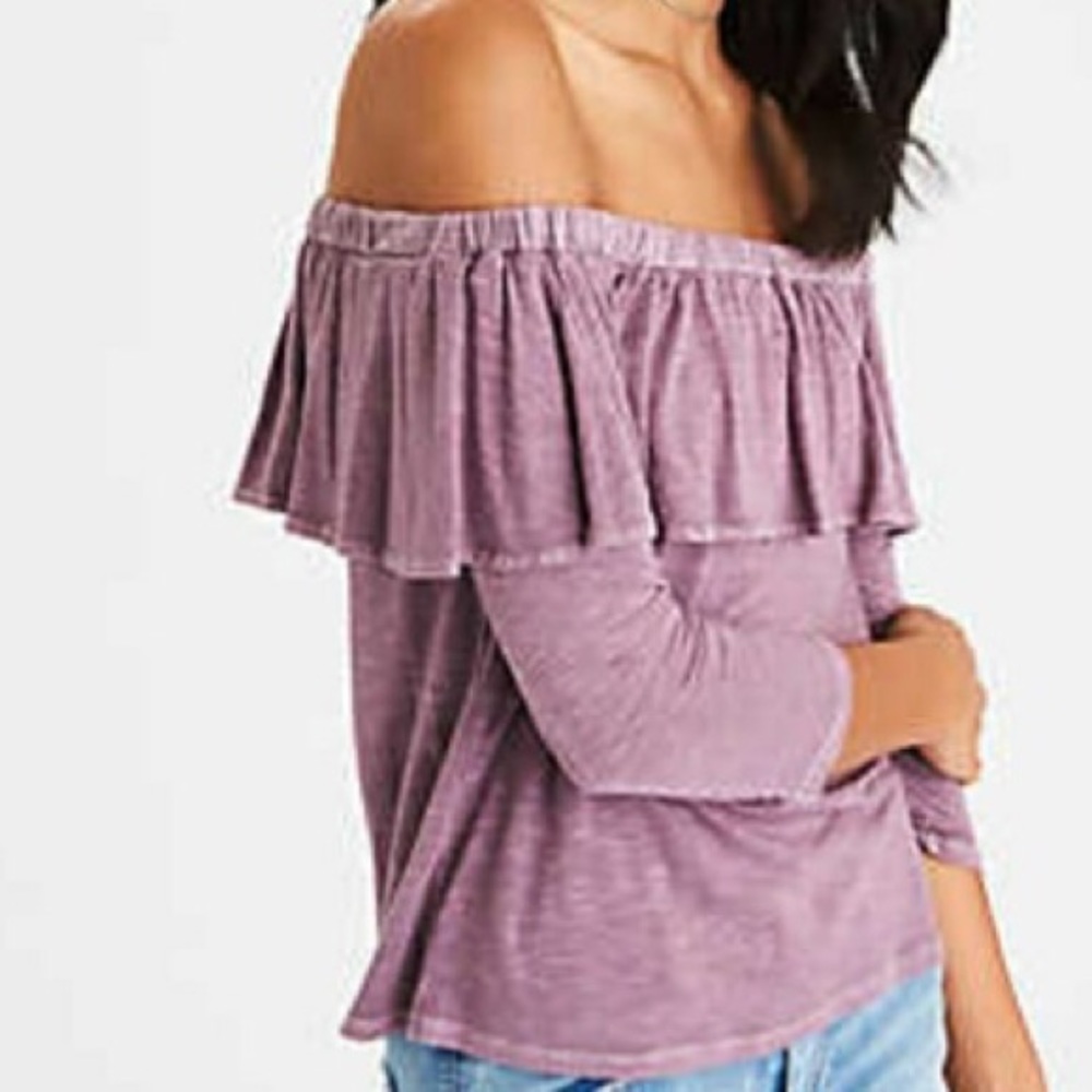 AEO Off the Shoulder Ruffle Top